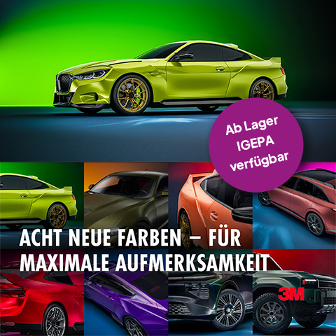 8 neue Farben ab Lager IGEPA – 3M™ Wrap Film Serie 2080
