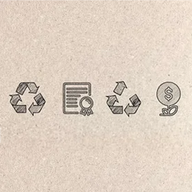 Eco Filter Bild mit 4 Icons
