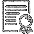 Piktogramm eines Zertifikates für Öko Filter