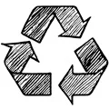 Piktogramm von Recycling für Öko Filter